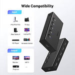 Изображение Разветвитель UGREEN (UGR-90512) 5 in ->1 out HDMI Splitter Black, до 4K 60Hz #7 Фото Разветвитель UGREEN (UGR-90512) 5 in ->1 out HDMI Splitter Black, до 4K 60Hz #7