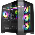 Изображение Корпус GAMEMAX HYPE-A Black без БП, Tempered Glass Фото Корпус GAMEMAX HYPE-A Black без БП, Tempered Glass