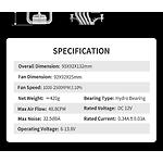 Фото Cooler CPU GAMEMAX Gamma 90 Digital WH, LGA1700/1366/1200/115X/AM5/AM4, TDP 150W #12