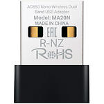 Изображение Адаптер сетевой Mercusys MA20N, USB Dual Band WiFi AC650 #7 Фото Адаптер сетевой Mercusys MA20N, USB Dual Band WiFi AC650 #7