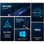 Изображение Сетевая карта Mercusys MA30E, WiFi + Bluetooth 5.0, PCI-E, AC1200 #2 Фото Сетевая карта Mercusys MA30E, WiFi + Bluetooth 5.0, PCI-E, AC1200 #2