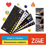 Изображение Наклейки на клавиатуру SampleZone SZ-BK-YS (непрозрачные, Eng/Рус/Укр, черные, желто-белые) #1 Фото Наклейки на клавиатуру SampleZone SZ-BK-YS (непрозрачные, Eng/Рус/Укр, черные, желто-белые) #1