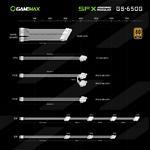 Изображение Блок питания GAMEMAX GS-650G White, SFX 650W, 120мм. вент, 80+Gold, fully modular #10 Фото Блок питания GAMEMAX GS-650G White, SFX 650W, 120мм. вент, 80+Gold, fully modular #10