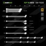 Изображение Блок питания GAMEMAX GS-750G White, SFX 750W, 120мм. вент, 80+Gold, fully modular #11 Фото Блок питания GAMEMAX GS-750G White, SFX 750W, 120мм. вент, 80+Gold, fully modular #11