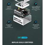 Изображение Блок питания GAMEMAX GS-850G White, SFX 850W, 120мм. вент, 80+Gold, fully modular #14 Фото Блок питания GAMEMAX GS-850G White, SFX 850W, 120мм. вент, 80+Gold, fully modular #14