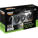 Изображение Видеокарта Inno3D GeForce RTX 5070 Ti 16GB X3 (N507T3-16D7-176068N) #2 Фото Видеокарта Inno3D GeForce RTX 5070 Ti 16GB X3 (N507T3-16D7-176068N) #2