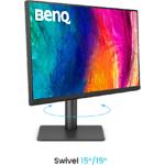 Изображение BENQ 27" PD2706QN Grey (9H.LNDLA.TBE) IPS 2560х1440,5мс,1000:1,350кд/м2,100Гц,HDMI/DP/Type-C,USB,Ауд #6 Фото BENQ 27" PD2706QN Grey (9H.LNDLA.TBE) IPS 2560х1440,5мс,1000:1,350кд/м2,100Гц,HDMI/DP/Type-C,USB,Ауд #6