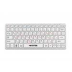 Фото Клавиатура Maxxter KBW-C01S-UA беспроводная, аккумулятор, тихая, Wireless, silver