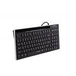 Изображение Клавиатура A4Tech FX70 Black проводная, USB, тихая, ножничные переключатели Fstyler #2 Фото Клавиатура A4Tech FX70 Black проводная, USB, тихая, ножничные переключатели Fstyler #2