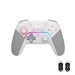 Game pad Bloody GPW70 Sports White, 2.4G/USB, PC/PS3/Switch/Android - фото