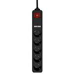 Фильтр-удлинитель сетевой EnerGenie SPG5-U2-5-02, 1.5м, USB зарядка 2А, Black - фото