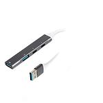 Концентратор HUB USB 3.0 Maxxter HU3A-4P-03, USB-A --> 1xUSB-A 3.0, 1xUSB-A 2.0, 2xUSB-C - фото