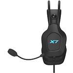 Изображение A4tech XH-200 Black, наушники с микрофоном, подсветка, USB #1 Фото A4tech XH-200 Black, наушники с микрофоном, подсветка, USB #1