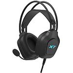 Изображение A4tech XH-200 Black, наушники с микрофоном, подсветка, USB #3 Фото A4tech XH-200 Black, наушники с микрофоном, подсветка, USB #3
