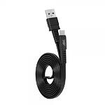 Изображение Кабель RIVACASE PS6002 BK12 USB 2.0 Type-C/USB-A 2.0, 1.2м, плоский, чёрный #5 Фото Кабель RIVACASE PS6002 BK12 USB 2.0 Type-C/USB-A 2.0, 1.2м, плоский, чёрный #5