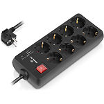 Изображение Фильтр-удлинитель сетевой REAL-EL RS-Protect 805 3m Black (EL122300043) 8 розеток #9 Фото Фильтр-удлинитель сетевой REAL-EL RS-Protect 805 3m Black (EL122300043) 8 розеток #9