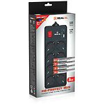 Изображение Фильтр-удлинитель сетевой REAL-EL RS-Protect 805 3m Black (EL122300043) 8 розеток #1 Фото Фильтр-удлинитель сетевой REAL-EL RS-Protect 805 3m Black (EL122300043) 8 розеток #1