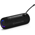 Фото REAL-EL X-715 Black (EL121600027), портативная система 2x5 Вт, Li-Ion аккум, USB, BT, RGB, IPX5, TWS #4
