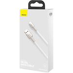 Фото Кабель Baseus CALJK-B02 Cafule USB/Lightning 2м White 2.4A #1