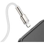 Фото Кабель Baseus CALJK-B02 Cafule USB/Lightning 2м White 2.4A #4