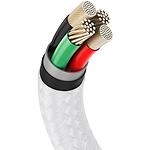 Фото Кабель Baseus CALJK-B02 Cafule USB/Lightning 2м White 2.4A #6