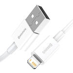 Фото Кабель Baseus CALYS-C02 Superior USB-A/Lightning 2м White 2.4A #2