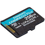 Фото microSD XC 256 GB Kingston Canvas Go! Plus U3 A2 V30 C10 (SDCG4/256GBSP) R200/W160MB/s без адаптера #2