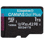 Изображение microSD XC 1TB Kingston Canvas Go! Plus U3 A2 V30 C10 (SDCG4/1TBSP) R200/W160MB/s + без адаптера Фото microSD XC 1TB Kingston Canvas Go! Plus U3 A2 V30 C10 (SDCG4/1TBSP) R200/W160MB/s + без адаптера