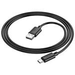 Фото Кабель HOCO X88 Black (6931474783349) USB/Type-C, 1м, 3A, TPE