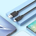 Фото Кабель HOCO X88 Black (6931474783349) USB/Type-C, 1м, 3A, TPE #2