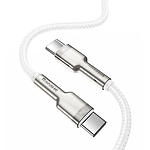 Изображение Кабель Baseus CATJK-C02 Cafule Type-C/Type-C, 1м White 100W #3 Фото Кабель Baseus CATJK-C02 Cafule Type-C/Type-C, 1м White 100W #3
