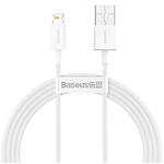 Изображение Кабель Baseus CALYS-B02 Superior USB-A/Lightning, 1.5м, White, 2.4A Фото Кабель Baseus CALYS-B02 Superior USB-A/Lightning, 1.5м, White, 2.4A