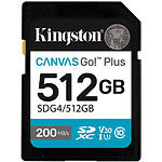 фото SD XC 512 GB Kingston Canvas Go! Plus Class 10 UHS-I U3 V30 A2 (SDG4/512GB) R200/W160МБ/с