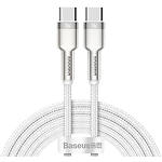 Изображение Кабель Baseus CATJK-D02 Cafule Type-C/Type-C, 2м White 100W Фото Кабель Baseus CATJK-D02 Cafule Type-C/Type-C, 2м White 100W