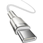 Изображение Кабель Baseus CATJK-D02 Cafule Type-C/Type-C, 2м White 100W #2 Фото Кабель Baseus CATJK-D02 Cafule Type-C/Type-C, 2м White 100W #2