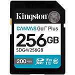 фото SD XC 256 GB Kingston Canvas Go! Plus Class 10 UHS-I U3 V30 A2 (SDG4/256GB) R200/W160МБ/с