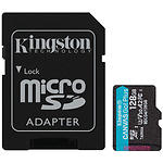 microSD XC 128 GB Kingston Canvas Go! Plus U3 A2 V30 C10 (SDCG4/128GB) R200MB/s + SD переходник - фото