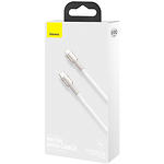 Фото Кабель Baseus CATLJK-A02 Cafule Type-C/Lightning, 1м White PD 20W #1