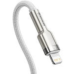 Фото Кабель Baseus CATLJK-A02 Cafule Type-C/Lightning, 1м White PD 20W #3