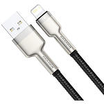 Изображение Кабель Baseus CALJK-01 Cafule USB-A/Lightning, 0.25м, Black, 2.4A #2 Фото Кабель Baseus CALJK-01 Cafule USB-A/Lightning, 0.25м, Black, 2.4A #2