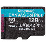 Фото microSD XC 128 GB Kingston Canvas Go! Plus U3 A2 V30 C10 (SDCG4/128GBSP) R200MB/s без переходника