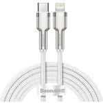 Изображение Кабель Baseus CATLJK-B02 Cafule Type-C/Lightning, 2м White PD 20W Фото Кабель Baseus CATLJK-B02 Cafule Type-C/Lightning, 2м White PD 20W