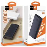 Фото Внешний аккумулятор Power Bank WUW Y144 Black, 20000mAh, 12W #1