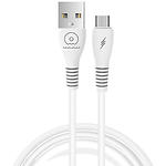 Кабель WUW-X195L White USB/Lightning, 1м, 2.4A, PVC - фото