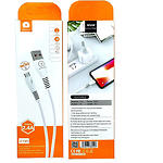 Изображение Кабель WUW-X195L White USB/Lightning, 1м, 2.4A, PVC #1 Фото Кабель WUW-X195L White USB/Lightning, 1м, 2.4A, PVC #1