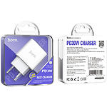 Фото Сетевое ЗУ Hoco C76A Pro White (6942007616300) 1*Type-C, PD 30W #1