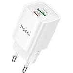 фото Мережевий ЗП Hoco C149A Charm White (6942007630337) USB-A + Type-C, QC3.0, PD30W