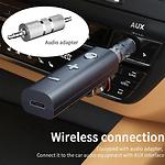 Фото Bluetooth AUX Adapter ESSAGER ECJBJS-CY01, USB зарядка, Аккум 110mAh, 3.5мм jack, для авто/колонок #4