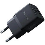 Изображение Сетевое ЗУ Baseus P10111608113-00 Black Palm Fast Charger, USB-A + Type-C, PD 20W Фото Сетевое ЗУ Baseus P10111608113-00 Black Palm Fast Charger, USB-A + Type-C, PD 20W