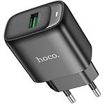 Фото Сетевое ЗУ Hoco C140A Smart Black (6942007627788) 1*USB-A, QC3.0, 18W